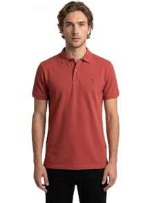 POLO MODE & GENS Playera Polo Hombre Lisa de Algodón Peinado |   Custom Fit con Logo Bordado |   Casual, Atemporal y Versátil |   Variedad de Colores - Negro - Ver 15