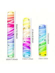 Multifunctional Soft Ruler - 15cm, 20cm, 30cm Colorful Flexible Measuring Tool, Suitable For Handicrafts And Painting - Color - View 3