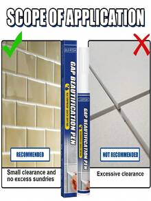 Grout Pen For Living Room, Bedroom, Bathroom Floor, Sink, Tile Gaps, Waterproof, Stain Removal, Our Tile Repair Pen Contains Penetration Enhancer And Corrosion Inhibitor, It Can Waterproof And Anti-Mold, Easy To Operate, Fast Drying Ink - Tile Repair Pen - View 7