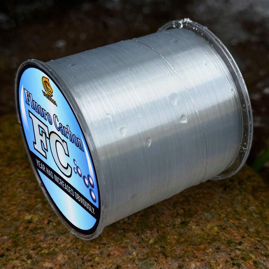 YACUMA 305M-333YDS High-Quality Fluorocarbon Line, Wear-Resistant, High-Cut, Water-Transparent, Invisible Monofilament Nylon Line, Suitable For Long-Distance Casting, Sea Fishing Lures, Fishing Lines, Outdoor Fishing Gear Accessories - White - View 1