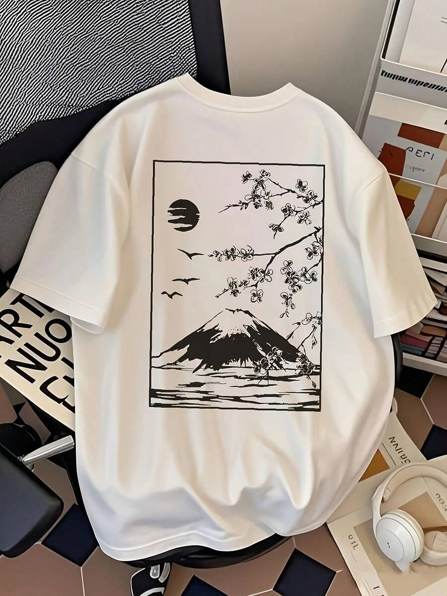 Camiseta de Moda para Hombre - Blanco - Ver 1