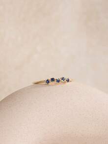 QIUCHU 1 pieza, Plata de ley S925; Anillo personalizado de estilo minimalista casual, anillo de cola elegante y de moda. Libre de plomo, cadmio y níquel, bajo hipoalergénico. Peso neto de plata 1.2g~1.5g; Opción perfecta para citas, reuniones diarias y también un excelente regalo festivo. Talla US 6~Talla US 10. - Dorado - Ver 8