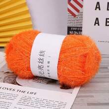 50g Glass Fiber Yarn DIY Shiny Metallic Gold Yarn For Knitting Dishcloths, Handmade Bags, Dolls And Decoration - 50g Glass Fiber - View 27