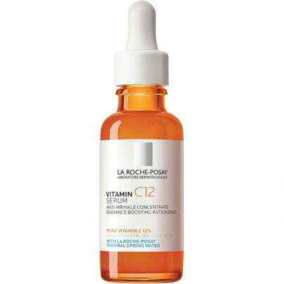 La Roche Posay Pure 12% Vitamin C Serum For Face With Hyaluronic Acid & Salicylic Acid, Hydrating Face Serum, Boost Radiance & Reduce Wrinkles, 2 Formulas Variant 1