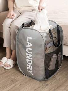 Collapsible Laundry Basket Large Capacity Dirty Clothes Bin Household Foldable Storage Container Portable Organizer For Bedroom Bathroom Dorm Room Organization Solution - View 7