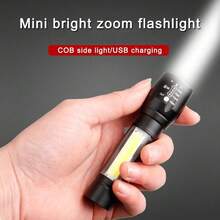 1件/2件裝迷你LED手電筒 USB充電 超亮便攜式戶外緊急照明燈 - 手電筒 - 查看 2