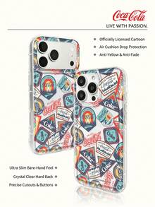 Coca-Cola Classic Phone Case, Vibrant And Passionate, Made Of Lightweight Materials With Anti Drop And Anti Slip Design, Protecting Your Phone Case In Cartoon Anime Style, Compatible With Apple 17, 17 Air,17 Pro,17 Pro Max,11,12,13,15,16 Pro,16 Pro Max,14 Plus,15 Plus,16 Plus,15 Pro,16 Pro Max,XR Waiting For The Model. Suitable For Gifting To Friends And Family - Clear - View 7