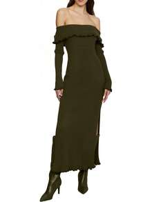 Vestido Midi AMUR Meadow Lettuce Edge para Mujer - Kalamata - Ver 1