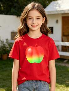 ropa de niño conjuntos para niña conjunto de niña conjuntos de mujer conjunto de niño ropa para niña tops para adolescentes ropa para niña blusas para niña blusas juveniles de moda - Rojo - Ver 1