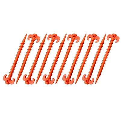 10Pcs Threaded Camping Tent Stakes Heavy Duty Windproof Tent Pegs For Securing Tents Canopies Tarps