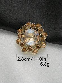 5pcs/Pack Multi-Color & Size Rhinestone Hollow Classical Metal Buttons For Coats & Jackets, DIY Decorative Buttons, Exquisite Craftsmanship, Handmade Sewing Supplies, Garment Accessories - Multicolor - View 32