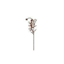 1 peça de decoração de jardim em ferro com design floral vibrante, adequada para pátios, quintais, gramados e celebrações de feriados, decoração de jardim, decoração de caminho externo - Ferrugem Marrom - Ver 32