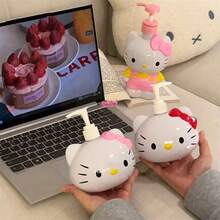 Sanrio 1/Pc Cute Cartoon Hello Kitty Liquid Dispenser Bottle, Cat-Shaped Dispenser Bottle, Hand Soap Storage Bottle, Press-Type Hand Soap Dispenser, Bathroom Accessories, Birthday Gift, Travel Accessories, Graduation Season, Back To School, Wedding, Restaurant - Multicolor - View 9