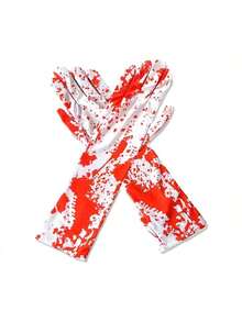 5pcs/Set Halloween Party Decoration Bloody Gloves, Bloody Print Socks, Apron, Cosplay Costume Props - Multicolor - View 9