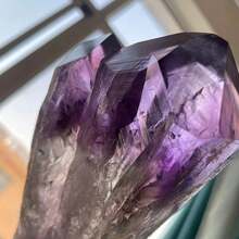 1pc Premium Natural Amethyst Sword Crystal Point 1.97-3.15 Inches/5-8 Cm, Handcrafted From Crystal Cluster, Unique Natural Structure, Indoor Decor Crystal, Suitable For Home Bookshelf Desktop Decoration, Unique Gift For Her, Suitable For Special Occasions - Mauve Purple - View 6
