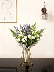 Jarrón de arte de hierro de lujo, adecuado para sala de estar del hogar, arreglo de boda, accesorios para cena a la luz de las velas, decoración de restaurante, decoración del hogar, jarrón, centro de mesa, Día de San Valentín, boda, cumpleaños, decoración de habitación, decoración de dormitorio, decoración de boda - Multicolor - Ver 9