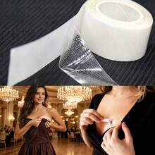 3m/Roll Waterproof Clothing Tape, Double-Sided Invisible Body Adhesive, Bra Tape, Transparent Lingerie Tape, Suitable For Summer, Beach, Travel - Standard Model - View 2