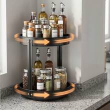 Spice Racks - Beige Two-tier Condiment Rack - View 5