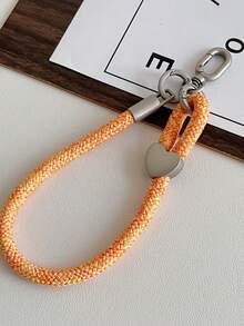 Cordón ajustable para teléfono con forma de corazón, cuerda de 7 mm de grosor, correa de muñeca, correa de mano antirrobo, colgante con hebilla de metal de textura de alta gama, cuerda colgante anti-pérdida, llavero, colgante para bolsa de cámara, cadena versátil unisex para funda - Multicolor - Ver 13