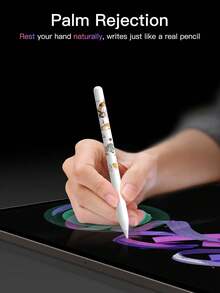 Cute Cat Stylus Pen Compatible With Ipad Pencil Compatible With Ipad, Type-C Charging Stylus Pen, Compatible With Apple Pro 11" 1/2/3/4, Pro 12.9" 3/4/5/6, Air 3/4/5, Mini 5/6, 6/7/8/9/10/A16, Air 11"/13" M2/M3, Pro 11"/13" M4/M5, 135mAh - View 9