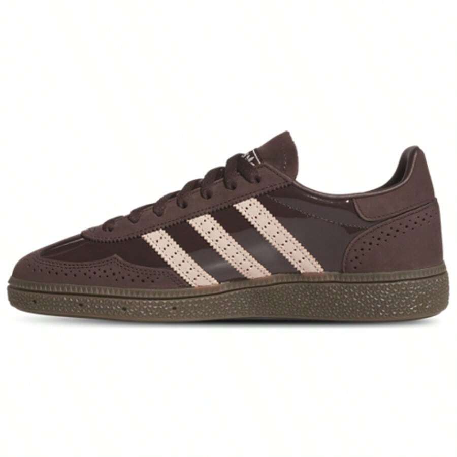 Adidas Originals Handball Spezial Casual Shoes Women's KH9157 Shadow Brown/Blush Pink/Gold Metallic | Classic, Casual, Everyday, Comfortable - 巧克力棕 - 查看 1