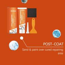 Jakehoe 100g/3.5oz Wall Mending Agent Kit, Sag-Free Thick Wall Repair Paste With Scraper Sandpaper Nozzle, Quick Fix For Nail Holes Cracks Graffiti Peeling Latex Walls, Indoor Home Renovation - Wall Repair Paste 1 - View 12