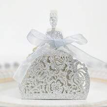 精緻玫瑰金亮片紙禮品盒，婚禮派對伴手禮盒，DIY可愛節日小盒子，適用於訂婚、週年紀念、新娘禮物裝飾 - A - 查看 7