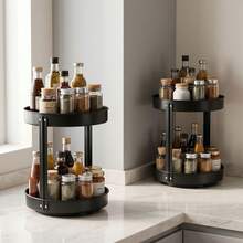 Spice Racks - Beige Two-tier Condiment Rack - View 3