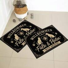 1/2pcs Kitchen Polyester Drainage Floor Mat, Bedroom Carpet, Pet Mat, Suitable For Kitchen, Bathroom, Living Room, Entryway, Balcony Home Decor - Multicolor - View 11