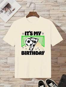 Short-Sleeved T-Shirt For Boys - Grey - View 1