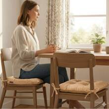 1pc 4pcs 6 Pcs Comfortable Indoor & Outdoor Seat Pads For Kitchen, Dining, Garden, Balcony & Patio Chairs In Turkey - Apricot - View 2