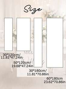 1pc Wedding Table Runner, Personalized Surname Banner, Customized Linen Wedding Banner, Sweet Table Decor, Wedding Reception Gift - Multicolor - View 5