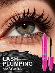USHAS Schwarze Mascara, langanhaltende wasserfeste Formel, 360° Spiralbürste, erzeugt voluminöse und gekräuselte Wimpern, natürliches dimensionales Augen-Make-up, geeignet für alle Hauttypen - #02 - Übersicht 2