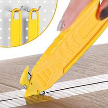 Practical T-Shaped Stainless Steel Packaging Opener, Double-Sided Hidden Blade, Bladeless Tape Cutter, Efficient Cardboard/Shrink Wrap/Stretch Film/Plastic Packing Strap Cutter (Yellow 12pcs/Set) - Yellow-12pcs - View 5