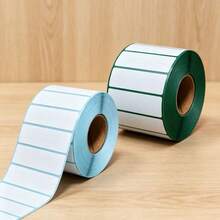 2000pcs/1000pcs/200pcs/100pcs 70*20mm Solid Color Label Stickers, Easy To Use And Multipurpose Self-Adhesive Labels, Suitable For Office And Student Labels, Barcode Printing Paper, Random Mixed Colors, School Supplies, Back To School - 1 Set - View 2