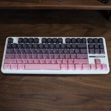 132 Keys Contour Keycaps, PBT Material, Cherry Height, Gradient Pink Keycaps, Suitable For 61/64/68/75/84/87/98/104/108 Keys Mechanical Keyboards, Compatible With Cherry/Gateron MX Switches, High Quality Wear-Resistant Non-Fading Non-Oily, Suitable For Gifts And Personal Use, Hot-Swappable Keycaps, Highly Attractive Personalized Keycaps, Keyboard DIY, Customized Keycaps, Desktop Matching, Customized Keycaps, Keycap Set, Gaming Keycaps, Keyboard Accessories, Cute Keycaps - View 4