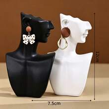 1 Stück Schmuckaufbewahrungsständer Basis, Samt Displayständer, geeignet zum Aufbewahren von Ohrringen, Ohrsteckern, Halsketten, Anhängern, Armbändern und anderen Schmuckaccessoires. Tischaufbewahrungsständer, geeignet für Zuhause, Geschäft, Theke, Fotografie Dekoration und andere Szenen - Verschiedenfarbig - Übersicht 5
