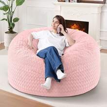 2-Leg Bean Bag Chair, Giant Bean Bag Chairs For Adults, Large Bean Bag Chairs With Memory Foam Filling, Large Bean Bag Chairs With Plush Cover - Gray - 深灰色 - 查看 1