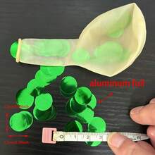 多色綠色氣球套裝，包含 28 個 10 英吋萊姆綠、深綠色、金屬金乳膠氣球，附金綠色箔紙亮片氣球，可選配對應緞帶，適合生日、主題派對、迎新派對、婚禮、情人節、求婚訂婚、週年紀念、畢業舞會、性別揭曉裝飾及其他重要節日室內/室外攝影道具裝飾 - 多綠色 - 查看 10
