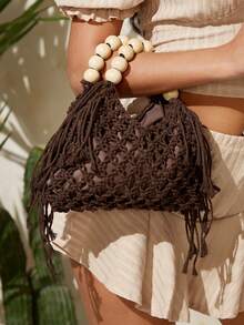 Women Belt Bags - 米白色 - 查看 1