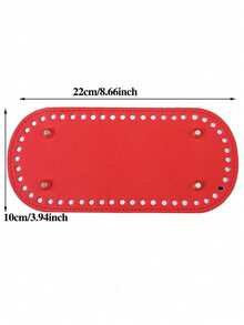 1Pc Oval Bag Bottom With Holes,Inserts Base For Knitted Bag,Handbag&Purse,DIY Bag Bottom Pad Sewing Accessories,DIY Crafts Wallet Making,Easy To Use - Multicolor - View 3