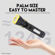 1pc Rechargeable LED Flashlight, High Power Tactical Flashlight, Long Range, Super Bright - Multicolor - View 3
