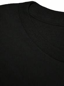 [100% Cotton] 1Pc Moisture-Wicki<Wbr>Ng  Doll Graphic T-Shirt For Men, 100% Cot - Black - View 6