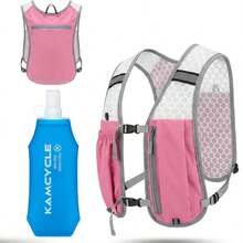 Lightweight 5L Hydration Running Backpack, Water Bladder Backpack, Breathable Large Capacity Outdoor Cycling Backpack, Lightweight Running Backpack - New Pink 500ml Water Bottle - View 1