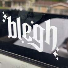 1 pieza Pegatina para parachoques de coche y camión Bligh Sparkles, vinilo impermeable, calcomanía para ventana trasera, parabrisas y espejo retrovisor, adecuada para fans de música gótica y metal, fácil de aplicar - A - Ver 3