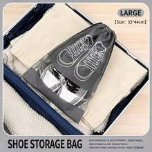 Portable Drawstring Shoe Dust Bag, Heavy Duty Non-Woven Shoe Storage Bag With Transparent Window, Moisture-Proof And Anti-Yellowing Shoe Storage Bag, Suitable For Travel Luggage, Closet, Gym, Multiple Sizes Fit Sneakers, Sandals, Boots - Multicolor - View 8