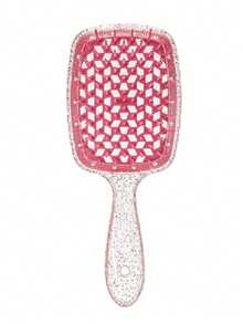 1pc New Sequin Tangled Hair Comb Detangling Hair Brushes Massage Combs Hollow Out Wet Curly Brushes Barber Comb Salon Hair Styling T - Multicolor - View 9