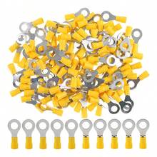 200pcs Electrical Terminals Eyelets Kit 12-10 Gauge Awg Yellow - Yellow - View 1