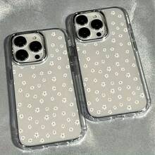 A Compact Chrysanthemum Design Suitable for  Models 13, 12, 11, 16 Pro Max, 15 Pro, And 14 PLUS. This Phone Case Offers Shock Absorption And Anti-Slip Features, Is Lightweight, And Showcases a Trendy New Style Suitable for Both Men And Women. Made from High-Quality , It Makes an Ideal Holiday Gift. - transparente - Ver 3