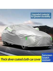 SUV Car Cover All-Weather Waterproof Snowproof Sunproof Dustproof SUV Car Cover With Reflective Strips And Fixing Straps Suitable For Outdoor Parking Rain Snow UV Protection - Black - View 10
